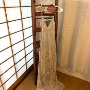 Zara silver Backless Dress